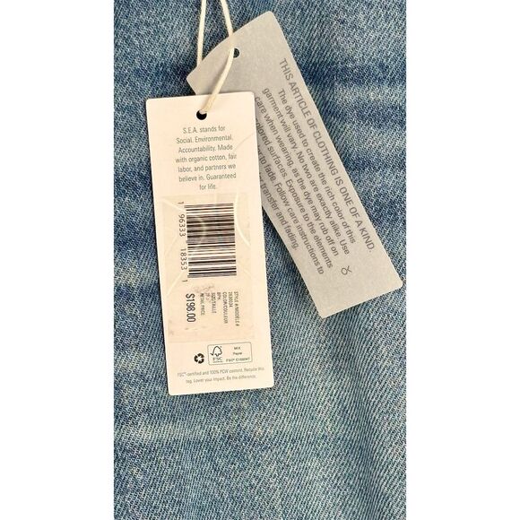 Outerknown Women's SEA Generation Slim Jeans Blue Size 27 Mid Rise Denim - Picture 6 of 11